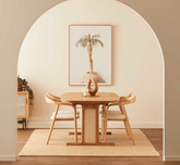 Gharaana Dining Set 6-Seater Set Harmony Wooden 6-Seater Dining Table Set